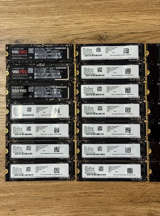 SSD 1TB NVME M2. GEN 4,3 ORIGINAL SSDlar optom naxrlarda 150ta bor