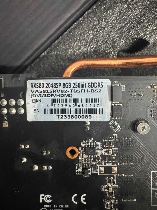 Placa video RX580 2048SP 8GB GDDR5 256-bit