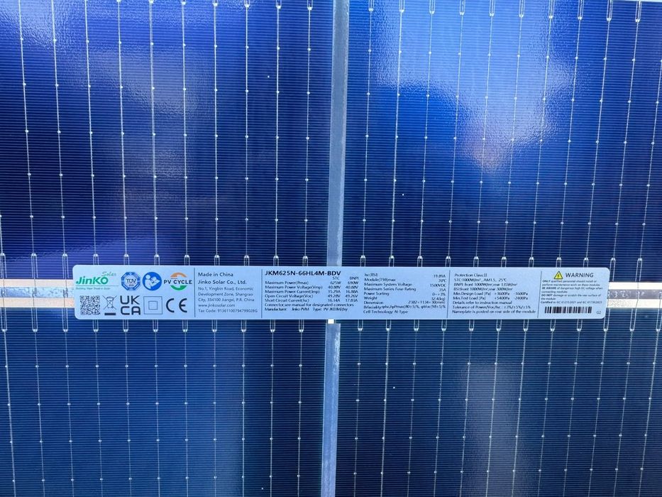 Panou fotovoltaic JINKO TIGER NEO 625W JKM 625N-66HL4M-BDV