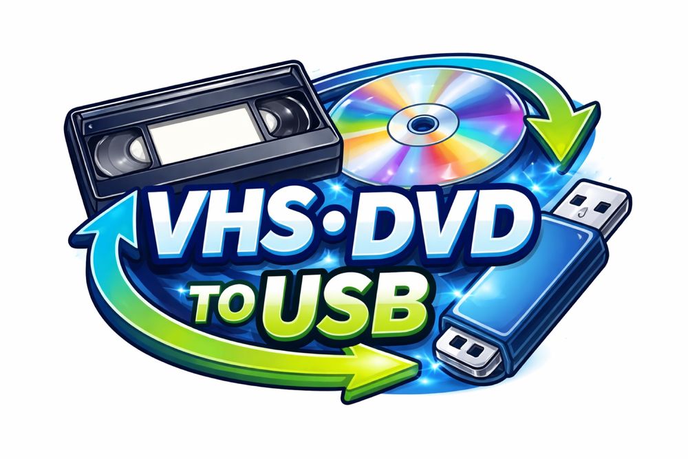 VHS kasetadan fleshga DVD diskdan video ko’chirish