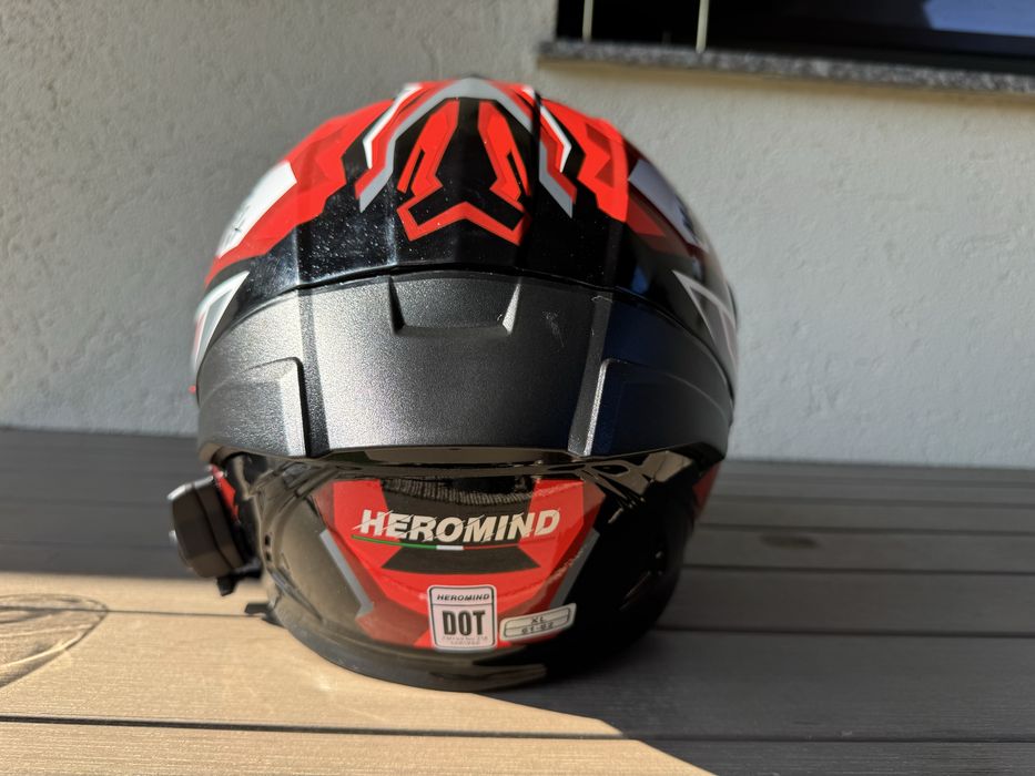 Casca moto flip up Heromind + intercom , marimea XL , NOU