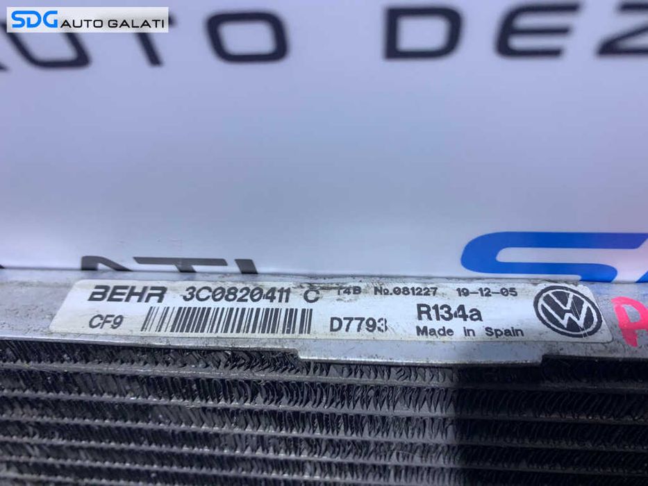 Radiator AC Clima Volkswagen Passat B6 1.6FSI BLF BSE BSF BLP 2005 - 2010 Cod 3C0820411C [AV3074]