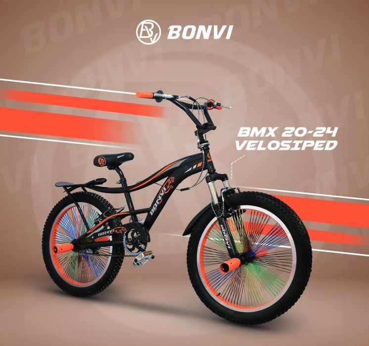 BONVI brendi ostida ishlab chiqarilayotgan BMX velosipedlari 4xil rang