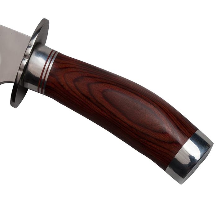 Cutit de vanatoare Fancy Blade, 25.5 cm, argintiu, teaca inclusa