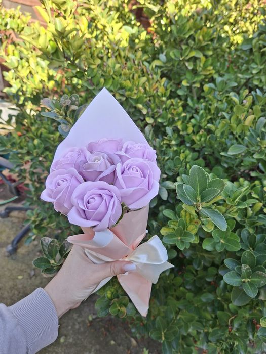 Buchet din trandafiri de sapun