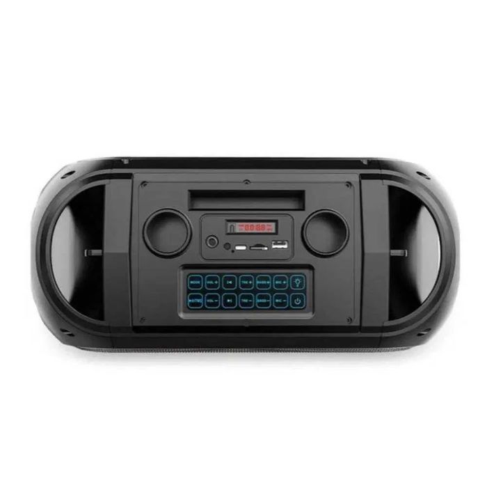 Чисто нова караоке Bluetooth колонка ZQS-4247 два микрофона и светлини