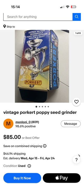 Rasnita pentru seminte de mac