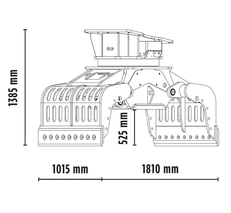 Graifer rotativa Pentru excavtaore MB Crusher MB-G1000