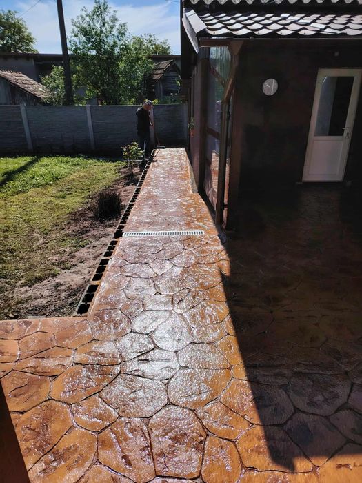 #pavaj din beton amprentat