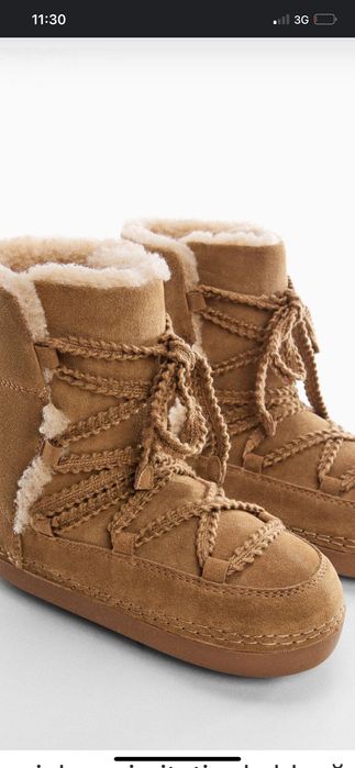 Cizme  din piele Mango