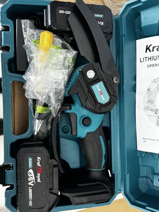 Мини акумулаторна резачка 15см KraftRoyal 36V 8AH