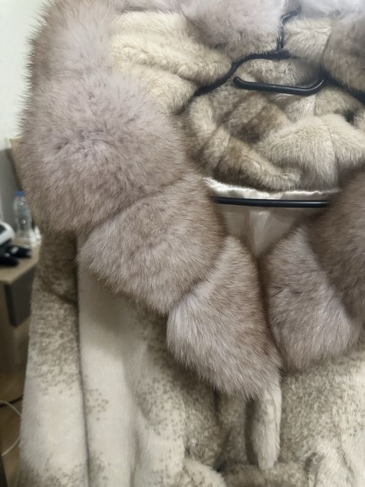 Естествен косъм палто