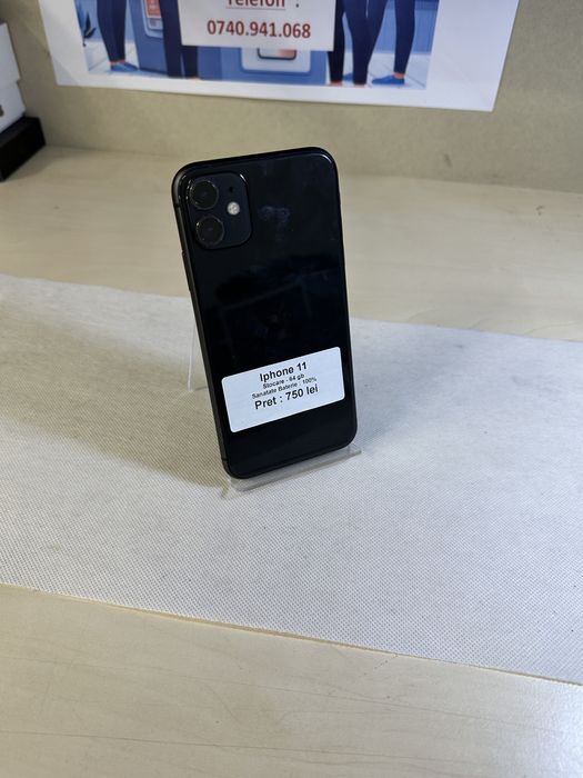 Iphone 11 / 64 gb / 100% baterie / folie sticla cadou