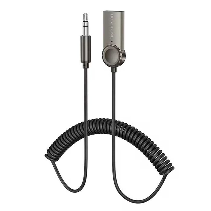 Cablu Audio Adaptor Bluetooth 5.0 Jack 3.5mm Borofone Metal Gray