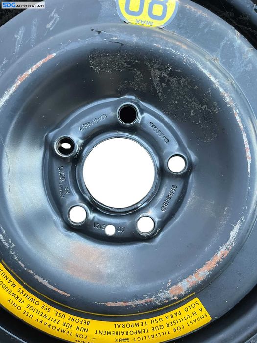 Roata Janta Rezerva Tabla Slim 5x108 125 90 15 R15 Volvo V50 2004 - 2012 Cod 9140848 [B4195]