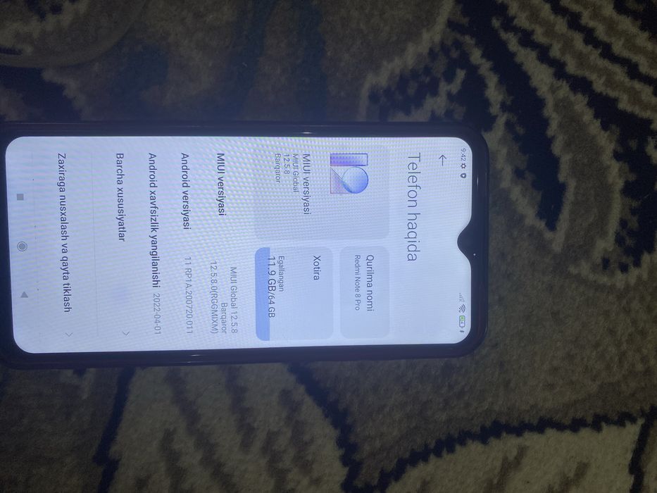 Redmi not 8pro