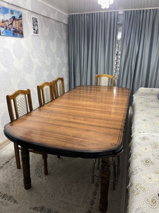 стол трансформер с стульями