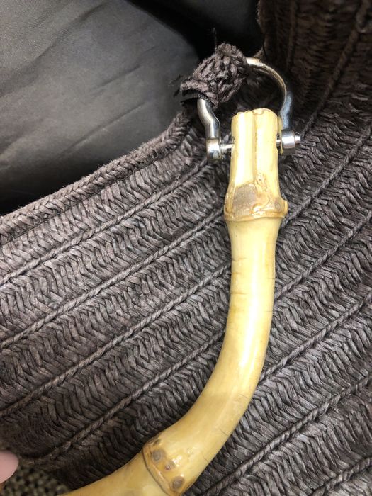 Geanta de mana poseta mare H&M maner lemn