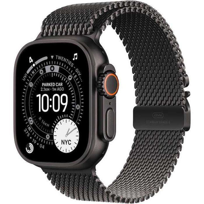 Apple Watch Ultra 3, GPS + Cellular, Carcasa Black Titanium 49mm