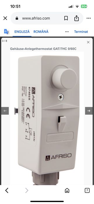 Termostat cu montare aparenta