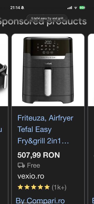 Airfryer Tefal easy fry and grill 2 in 1