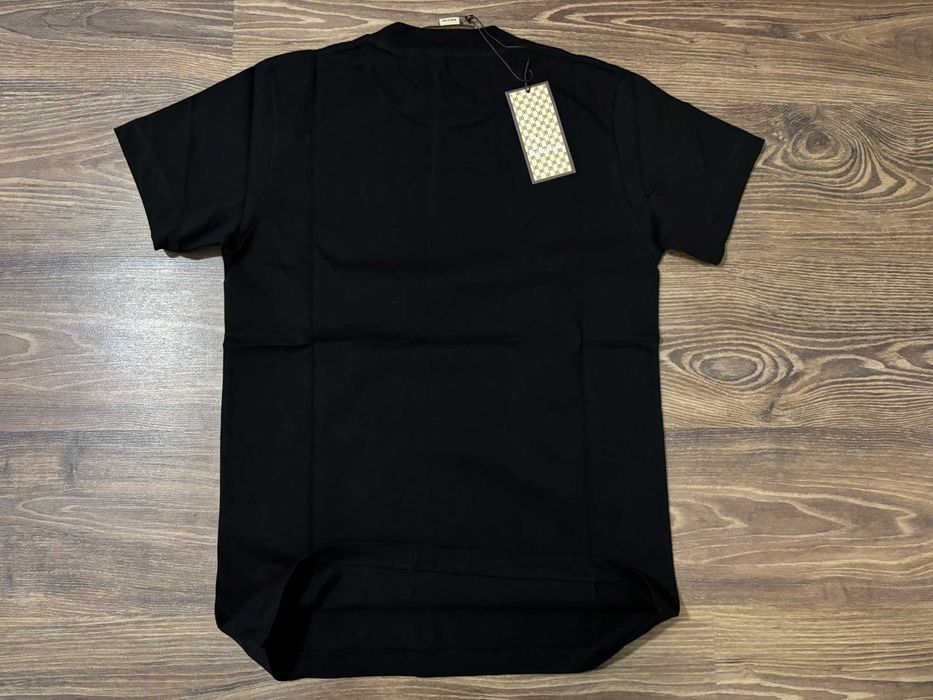 Gucci Balenciaga Мъжка Черна Тениска - S, M, L, 2XL