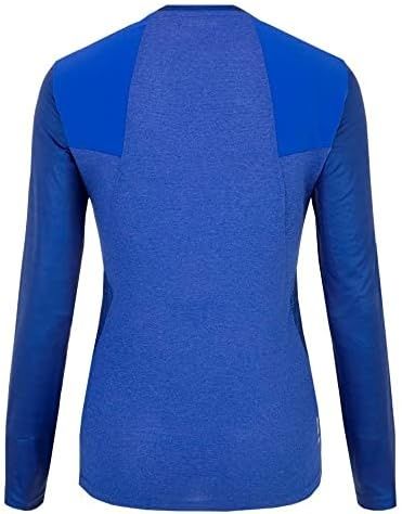 Salewa®Seceda Dry Long Sleeve Base Layer Top Blue W's, дамски блуза, бейс лейар