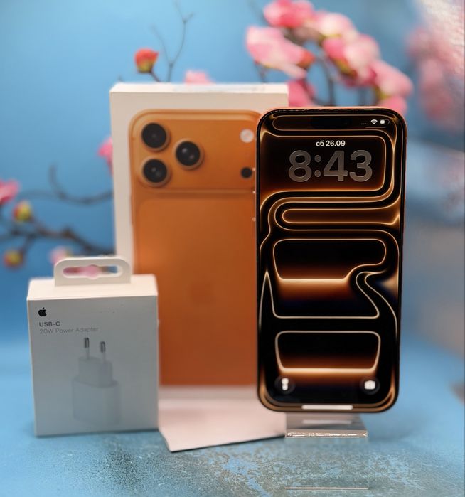 ГАРАНЦИОНЕН!!! Apple iPhone 17 Pro Max, 256GB, 5G, Cosmic Orange