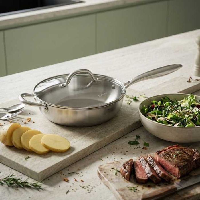 Сковорода Fissman Глубокая сковорода AETERNUM 28x7,5см 28 см