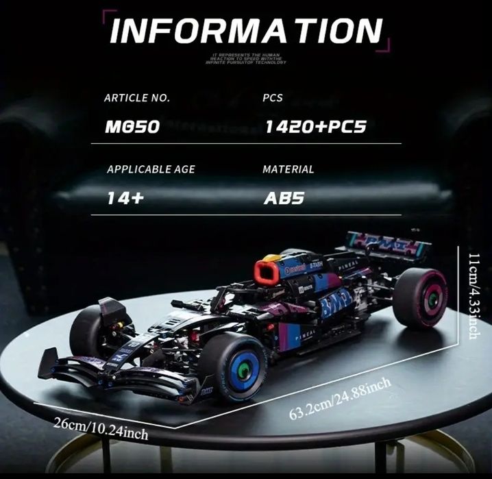 Конструктор Лего Формула-1 Alpine BWT