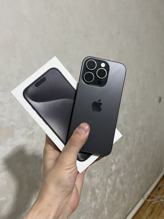 Iphone 15pro 128gb 87% yomks karobka sim kartali