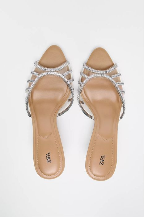 Новые мюлис камнями ZARA