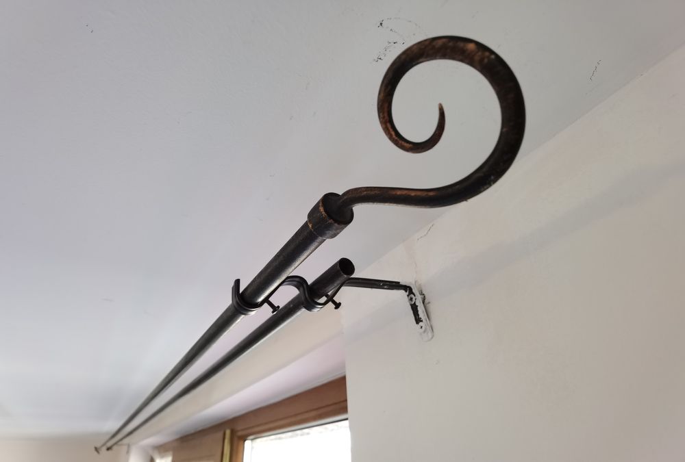 Galerie fier forjat perdea, accesorii 2x