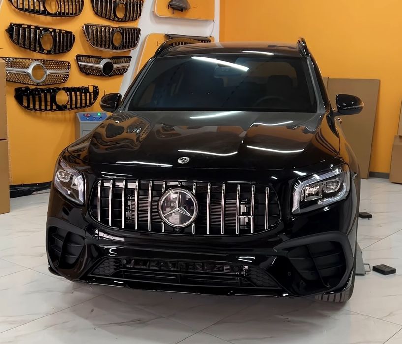 X247 GLB35 GLB45 AMG пакет предна броня решетка джанти дифузьор