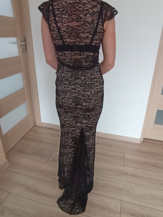 Rochie gala neagra lunga-NEPURTATA