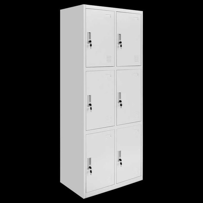Метален троен гардероб  185х90х45 см