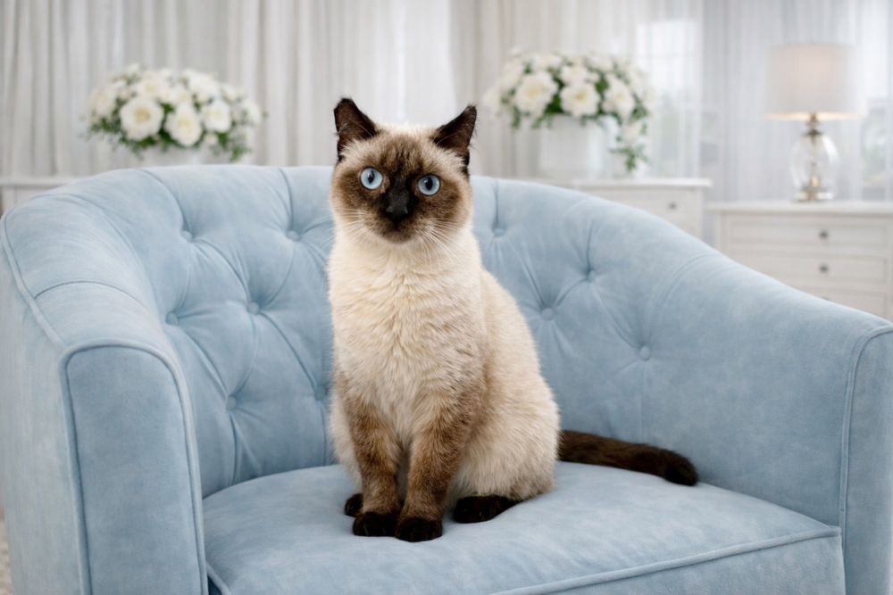 Отдам кошечку СИМУ. стерилизована