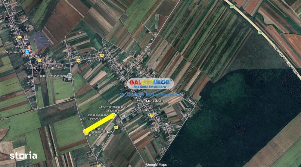 Teren agricol intravilan Uliesti, sat Dogari, apropiere Autostrada A1