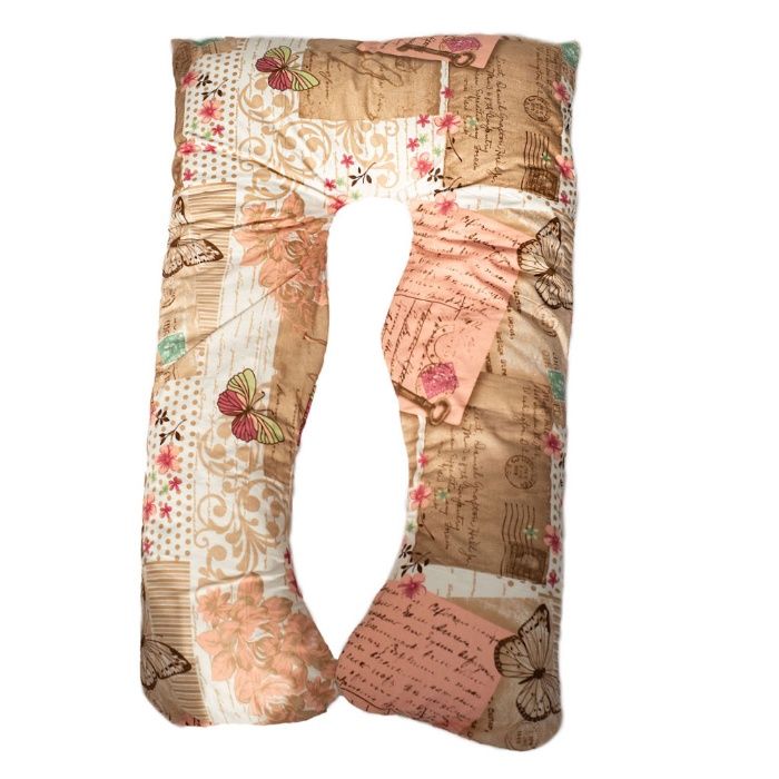 НАМАЛЕНИЕ на У-образна възглавница за бременни+калъфка в десен по избо