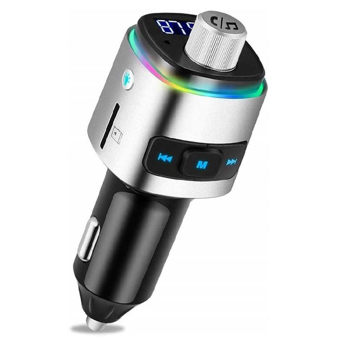 AMZLAB Bluetooth FM трансмитер с QC3.0 и microSD слот