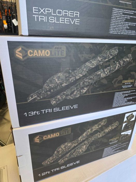 Троен шаранджийски калъф FOX Camolite