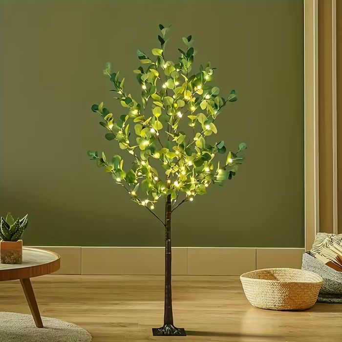 USB LED дърво изкуствено на батерии