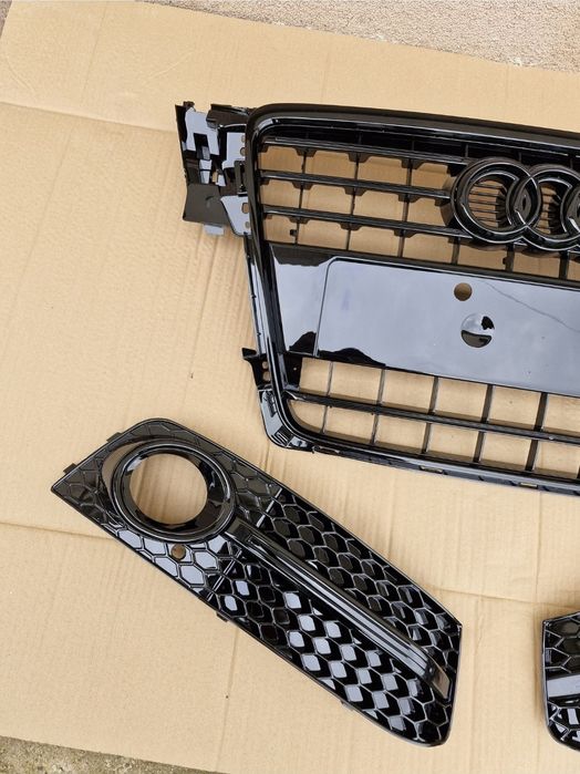 Grila grile Audi A4 B8 NOI 2008-2012 Negru Lucios