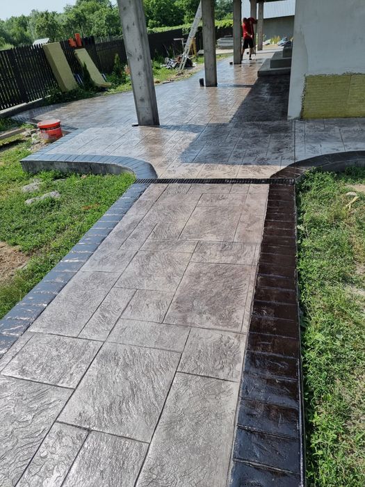 Beton amprentat sol si vertical!