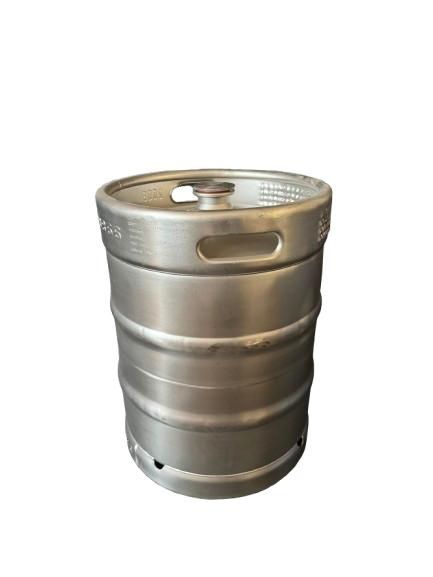 Butoi inox de  bere 50 litri Reconditionat cu dop din inox nou filet