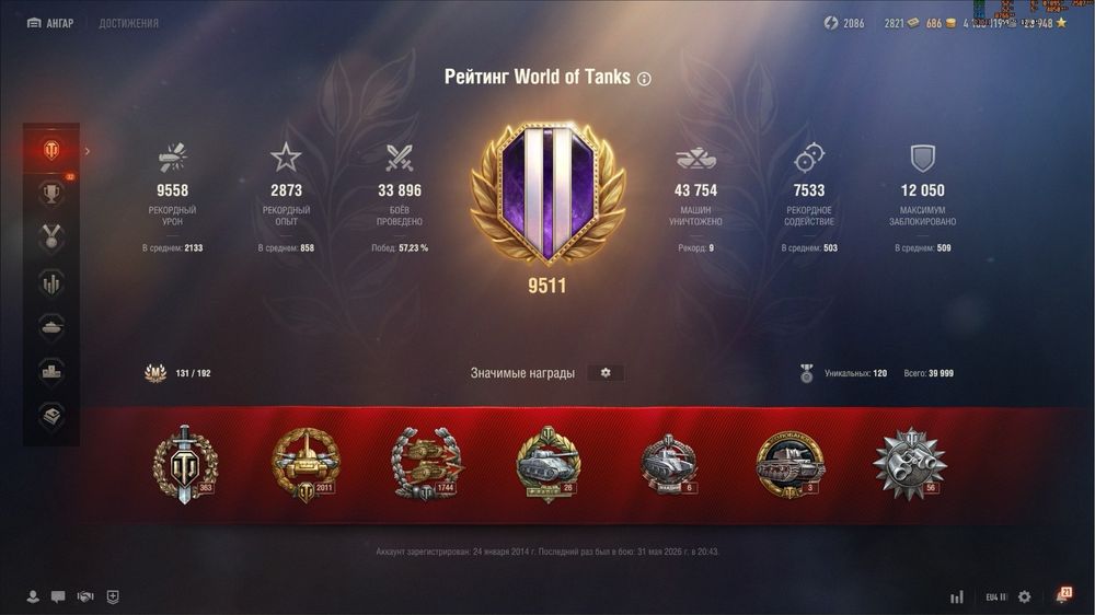 Продам аккаунтв танках wot eu