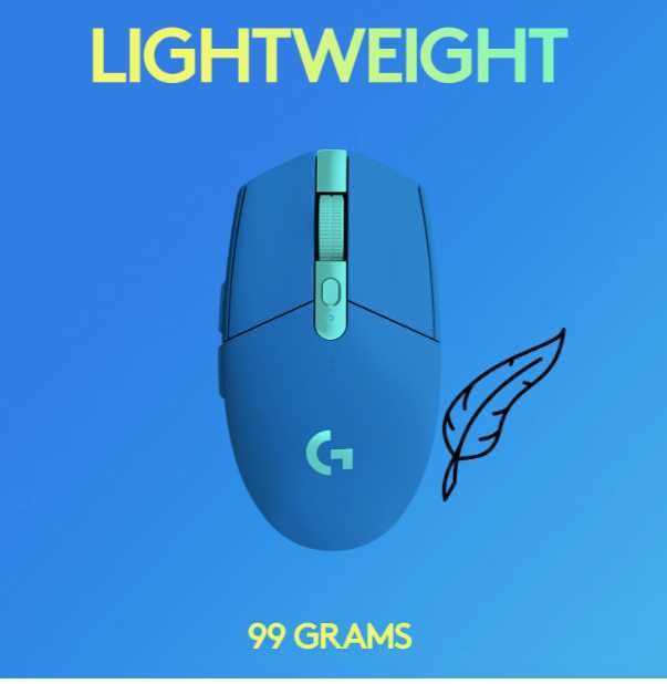 Продавам Гейминг мишка Logitech - G305 Lightspeed, оптична, синя