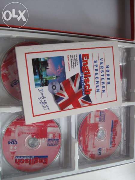 4 бр. CDs за учене на английски и учебник