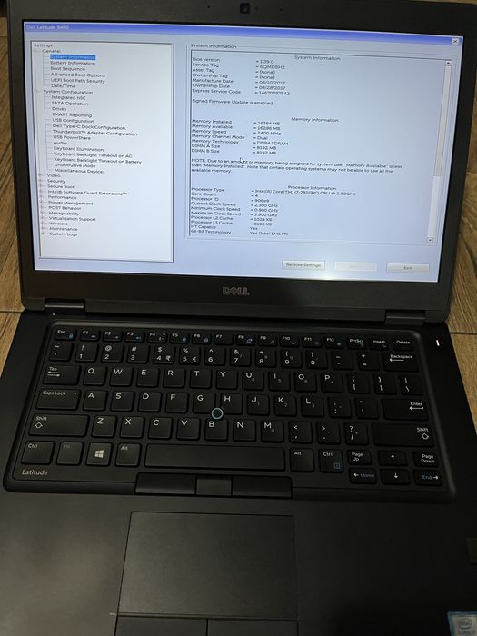 Laptop Dell, generatia I7–stare excelenta