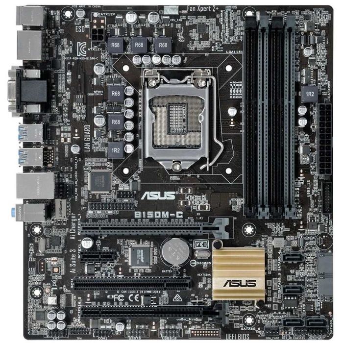 Дъно Дънна платка ASUS B150M-C LGA 1151 DDR4 до 64GB